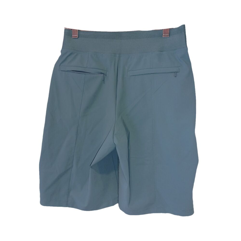 NEW Athleta Cosmic Bermuda Dark Aqua Shorts Size 4 - Picture 2 of 3